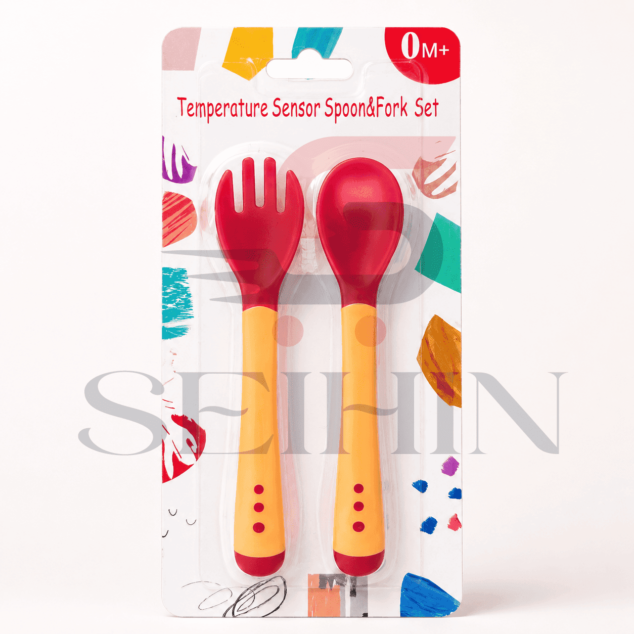Temperature-Sensing Baby Spoon & Fork Set – BPA Free