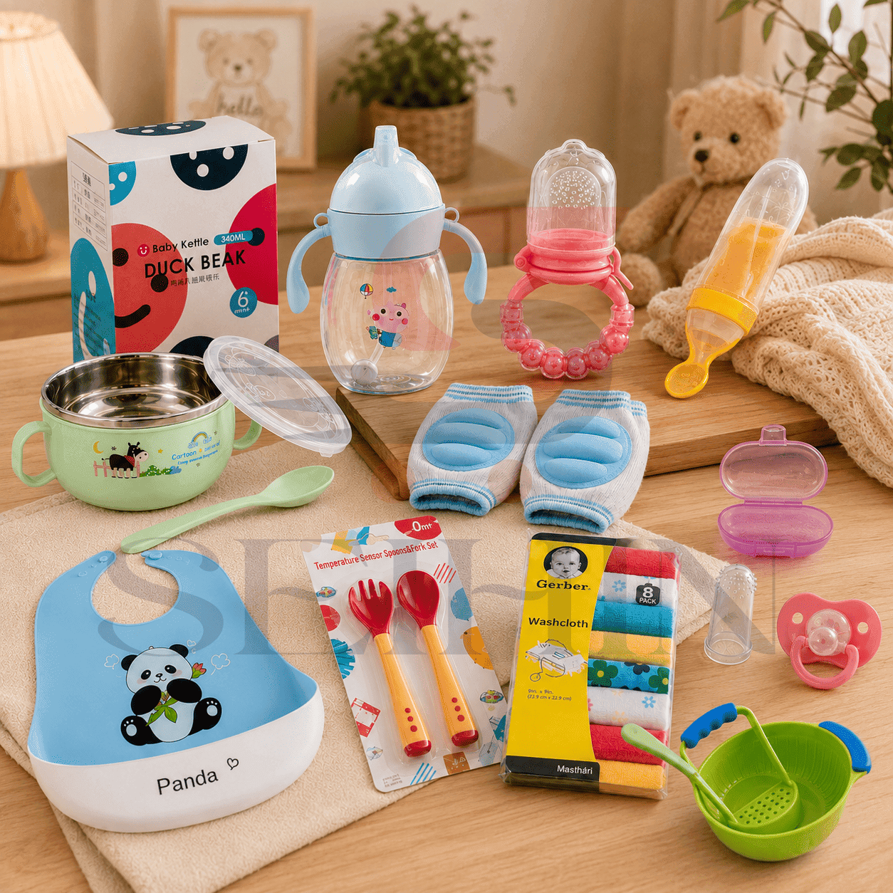Baby Feeding & Care Essentials Combo – 11 Products